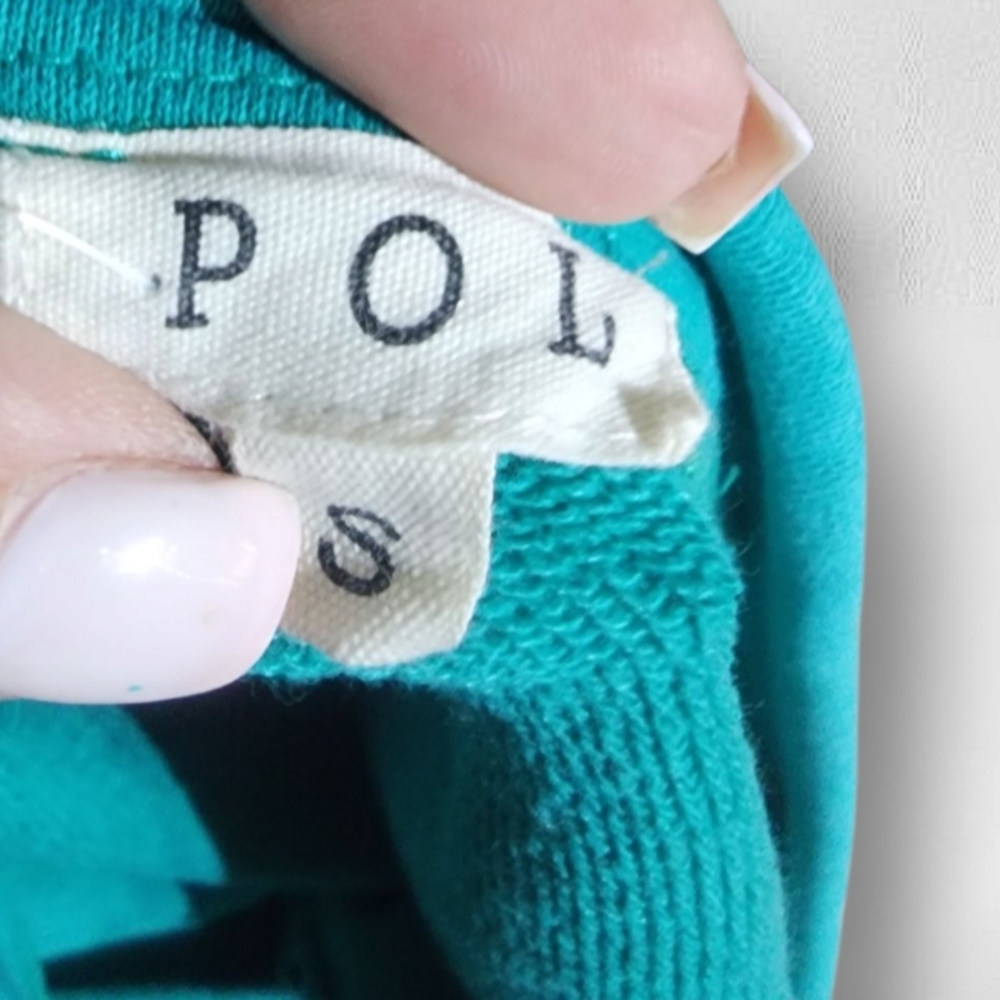 POL Green Cut Out Relaxed Sweatshirt - Picture 2 of 2